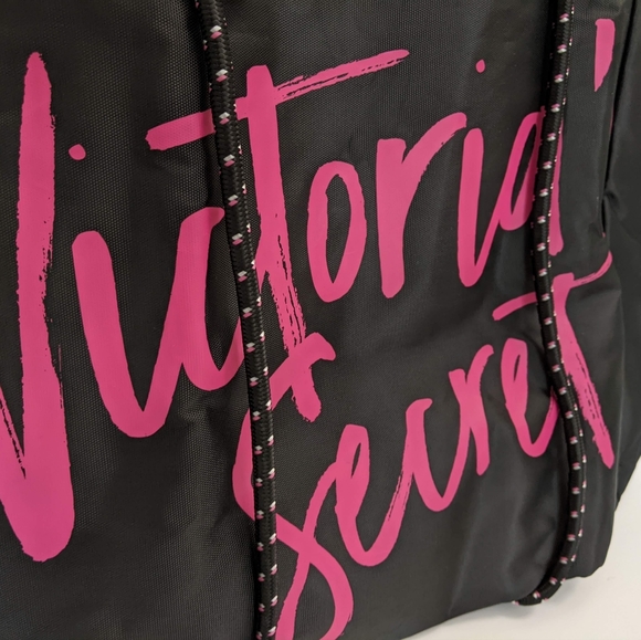 NWT Victoria’s Secret Wicked Signature Beach Rope Drawstring Tote Bag Travel - Picture 5 of 9